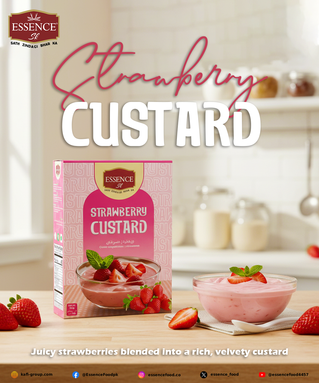 Strawberry Custard